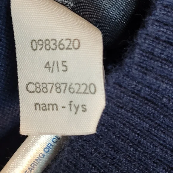 Tommy Hilfiger Navy Button-Up Cardigan Men’s L - Picture 7 of 7